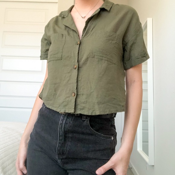 Hollister Tops - ✰ Hollister Green Button Up ✰